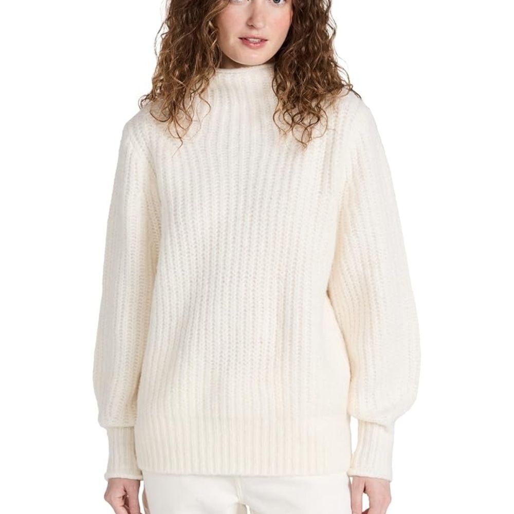Madewell Loretto Mockneck Pullover Sweater Size Xl Wool Blend
